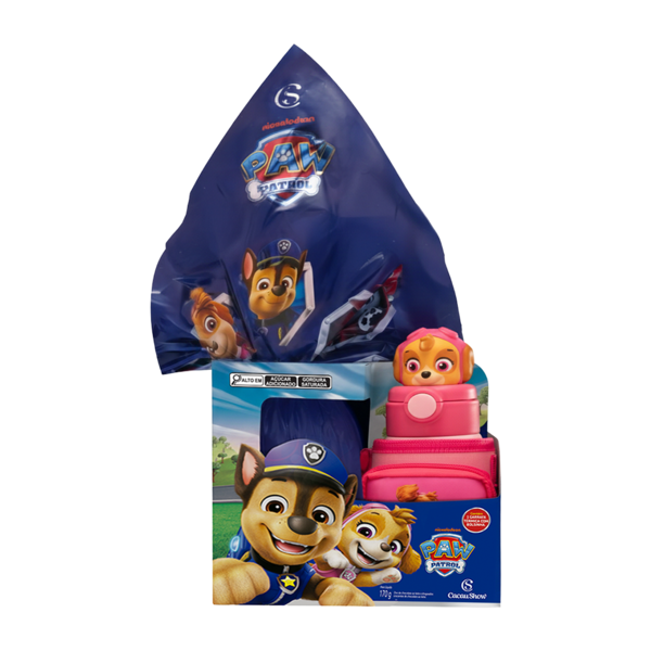 Ovo de Páscoa Patrulha Canina Garrafa Skye 170g